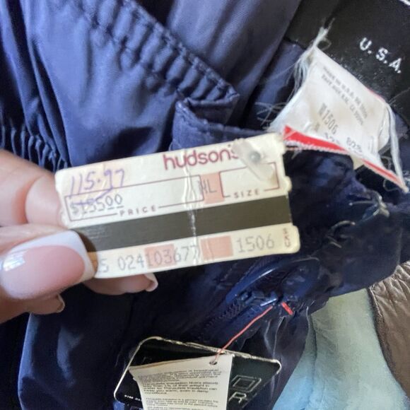 Vintage Womens Zipper Bib Pants Size 12 Ski Snowboard Blue Insulated Adjustable - Picture 10 of 12